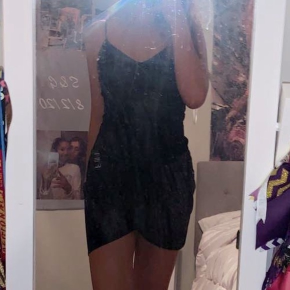 black homecoming dress. size 6. brand lulus - Picture 1 of 3